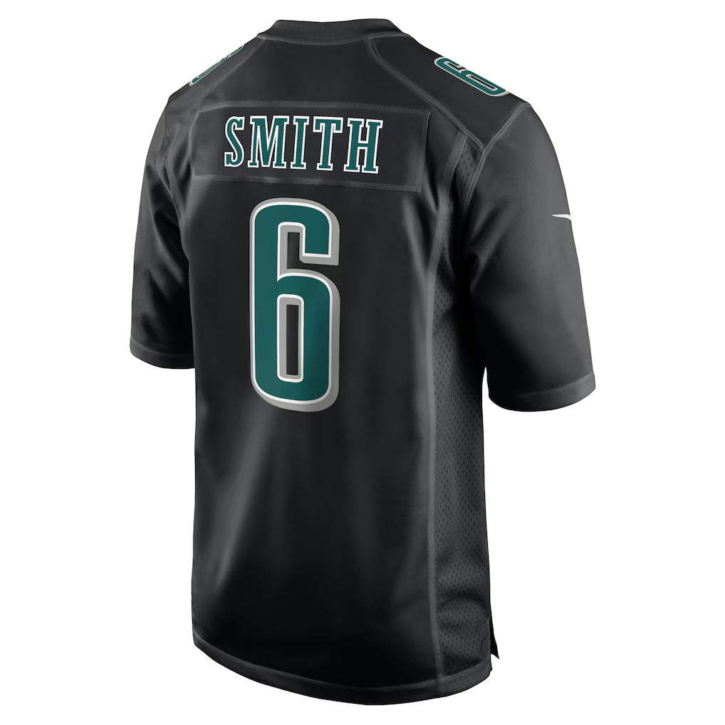 Choea P.Eagles #6 DeVonta Smith Player Carbon Black Fashion Game Stitched Jerseys