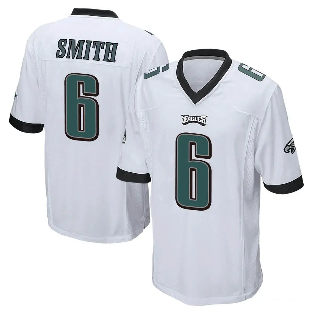 Choea P.Eagles #6 DeVonta Smith Player White Home Game Stitched Jerseys
