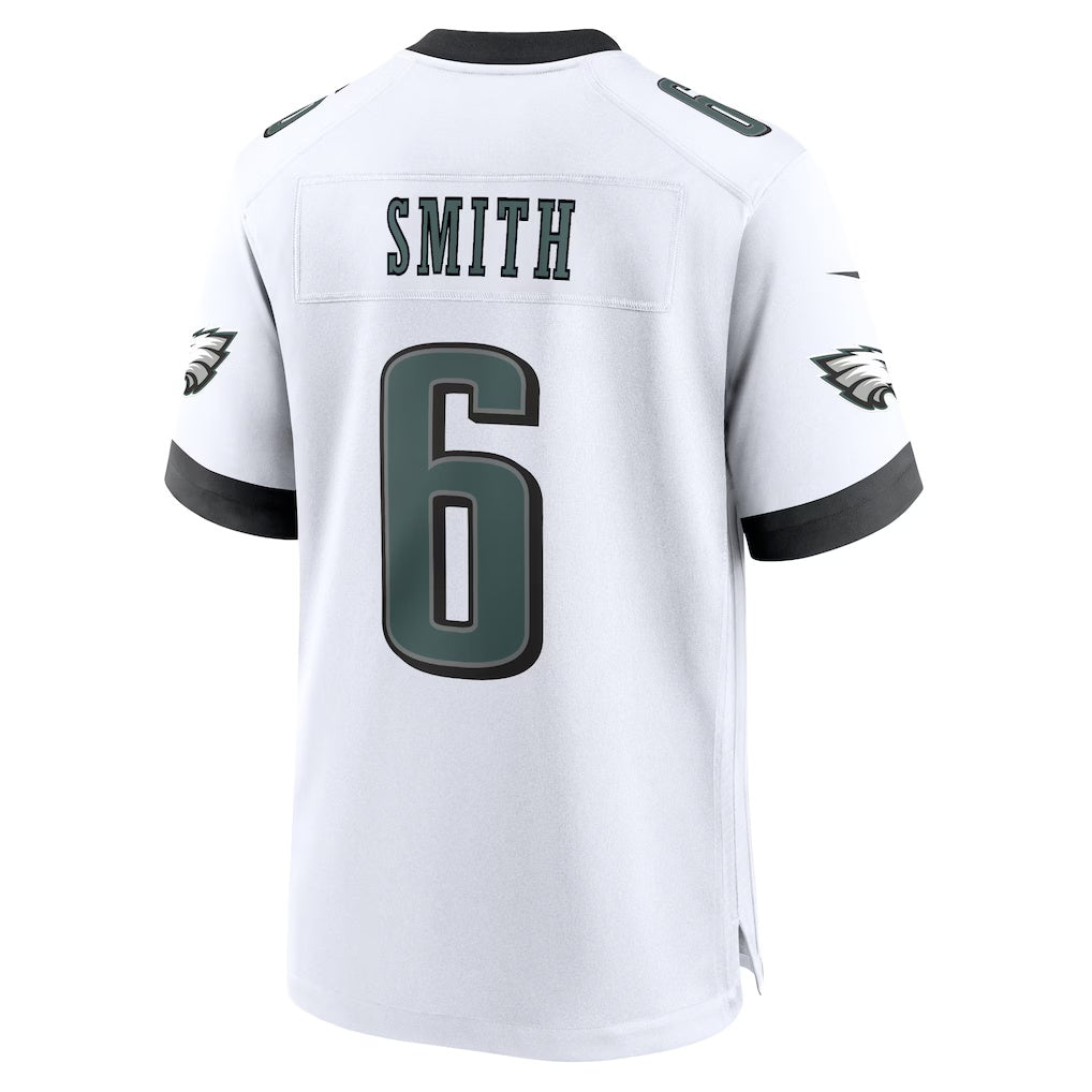 Choea P.Eagles #6 DeVonta Smith White White Game Stitched Jerseys