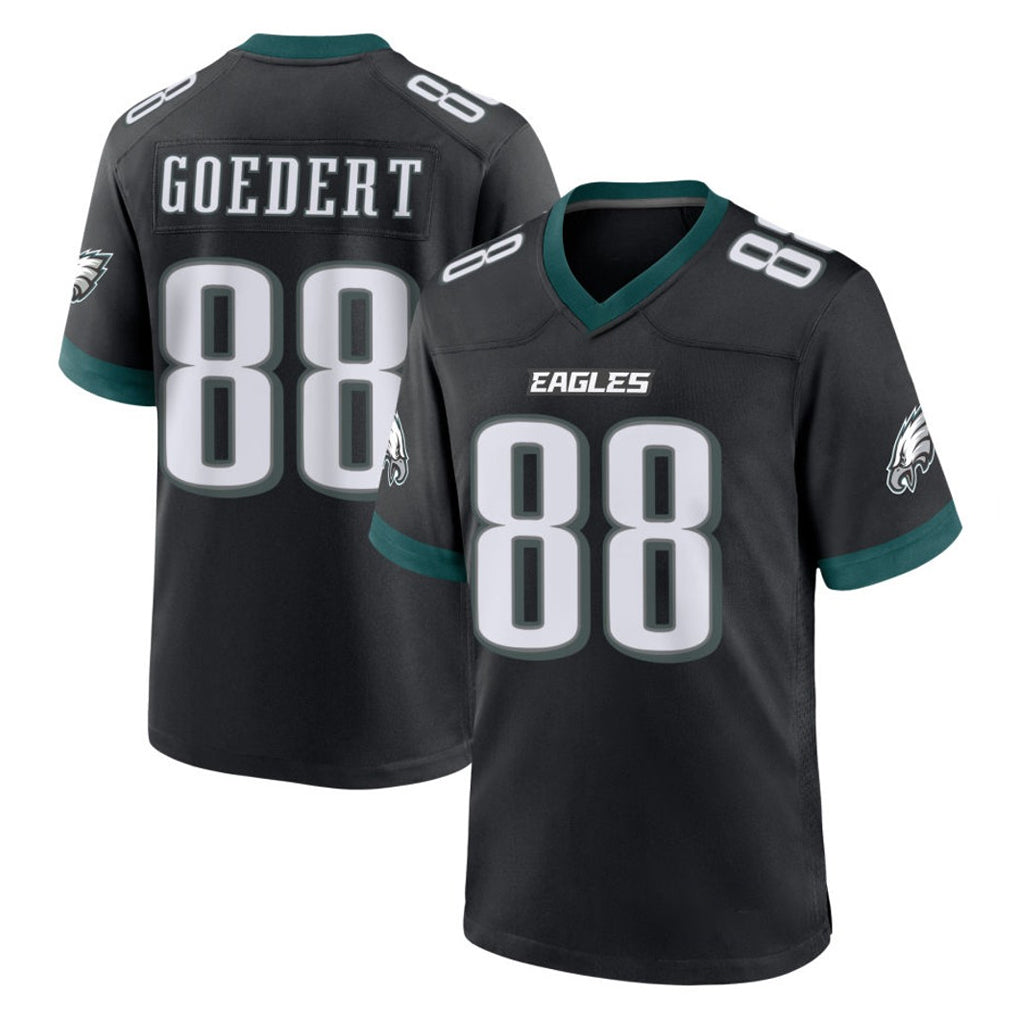 Choea P.Eagles #88 Dallas Goedert Player Black Game Home Stitched Jerseys