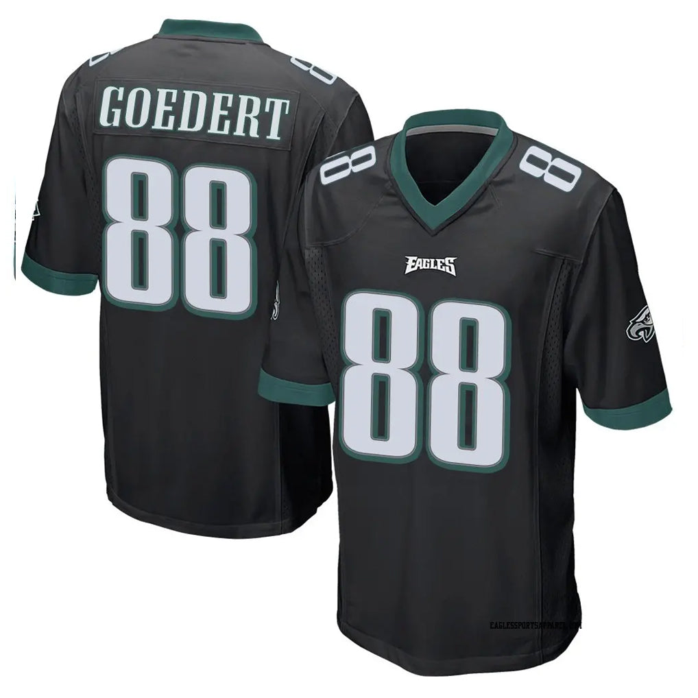 Choea P.Eagles #88 Dallas Goedert Player Black Home Game Stitched Jerseys