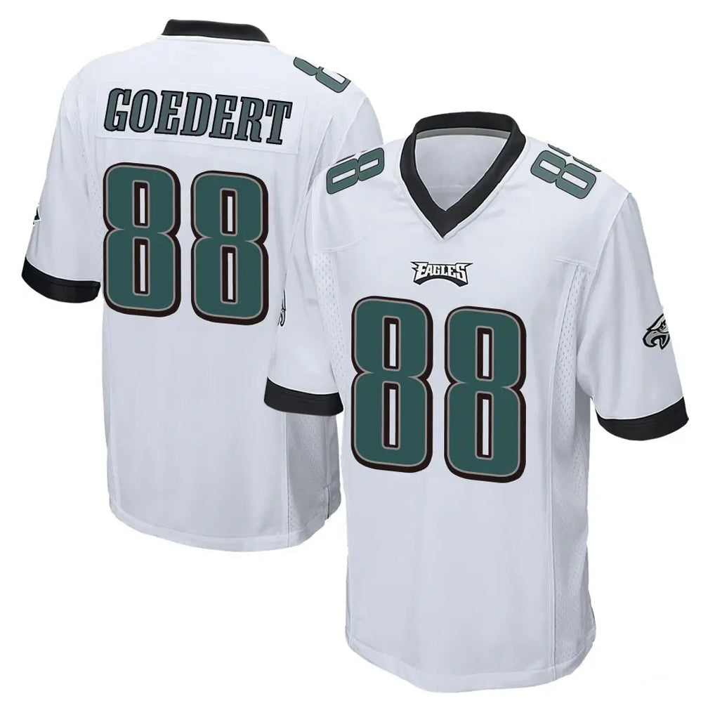 Choea P.Eagles #88 Dallas Goedert Player White Home Game Stitched Jerseys
