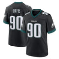 Choea P.Eagles #90 Jordan Davis Player Black Game Home Stitched Jerseys