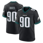 Choea P.Eagles #90 Jordan Davis Player Black Game Home Stitched Jerseys