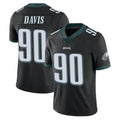Choea P.Eagles #90 Jordan Davis Player Black Limited Vapor Untouchable Home Game Stitched Jerseys