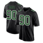 Choea P.Eagles #90 Jordan Davis Player Carbon Green Fashion Home Game Stitched Jerseys