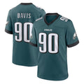 Choea P.Eagles #90 Jordan Davis Player Green Home Game Stitched Jerseys