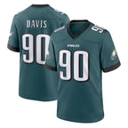 Choea P.Eagles #90 Jordan Davis Player Green Home Game Stitched Jerseys
