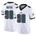 Choea P.Eagles #90 Jordan Davis Player White Limited Vapor F.U.S.E. Home Game Stitched Jerseys