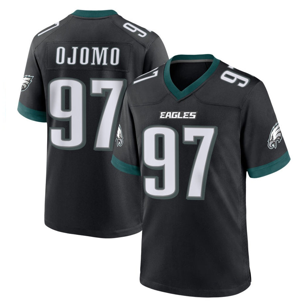 Choea P.Eagles #97 Moro Ojomo Player Black Game Home Stitched Jerseys