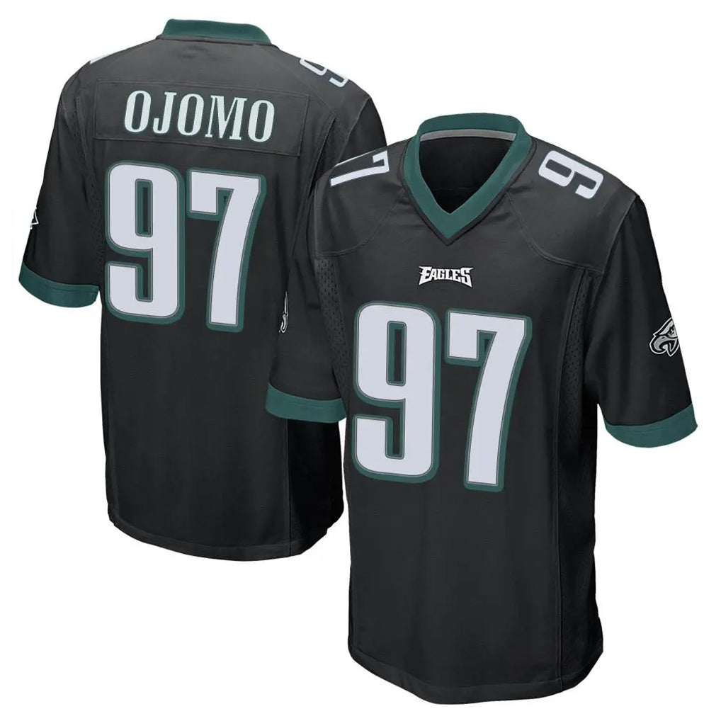 Choea P.Eagles #97 Moro Ojomo Player Black Home Game Stitched Jerseys