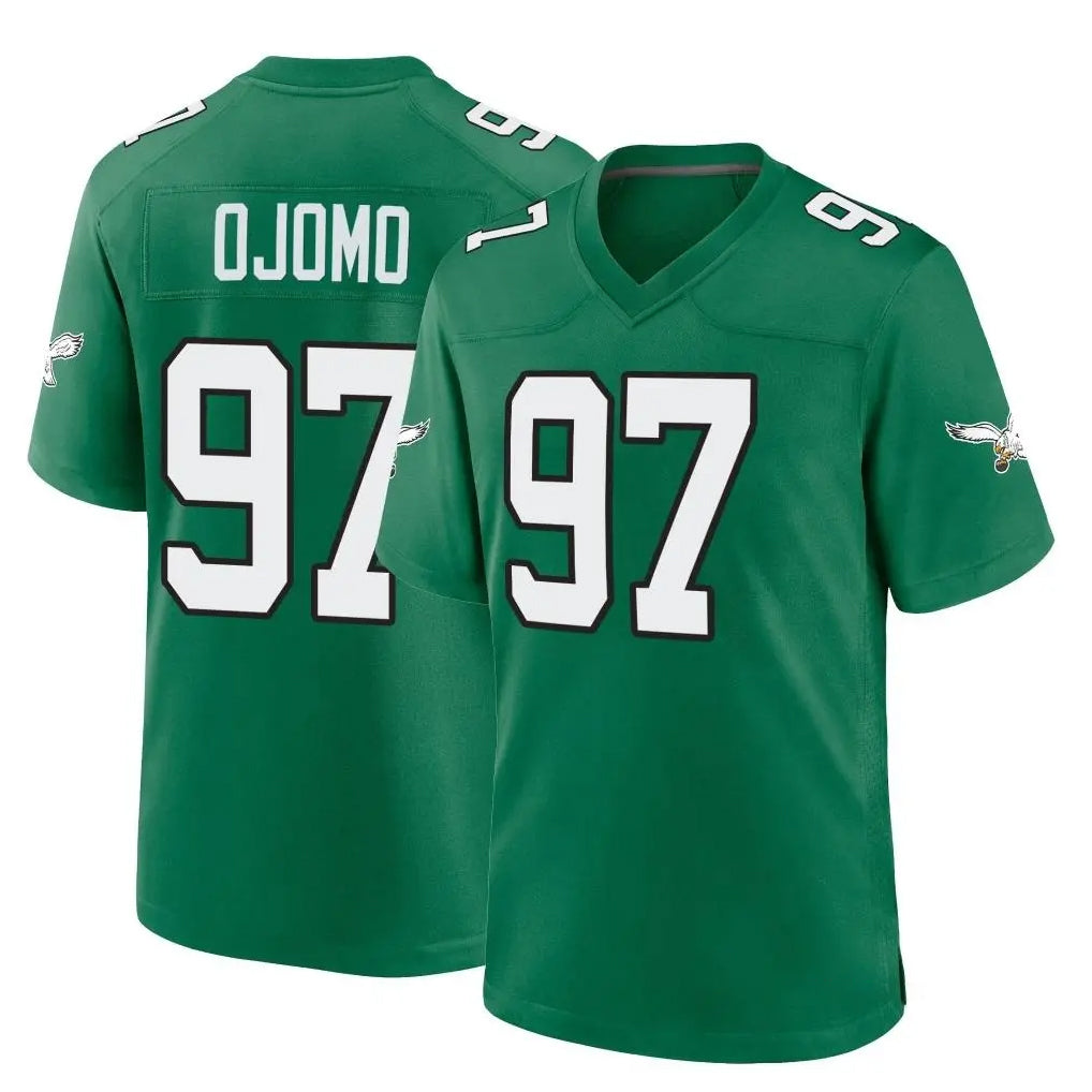 Choea P.Eagles #97 Moro Ojomo Player Green Kelly Alternate Home Game Stitched Jerseys