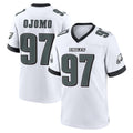 Choea P.Eagles #97 Moro Ojomo Player White Game Home Stitched Jerseys