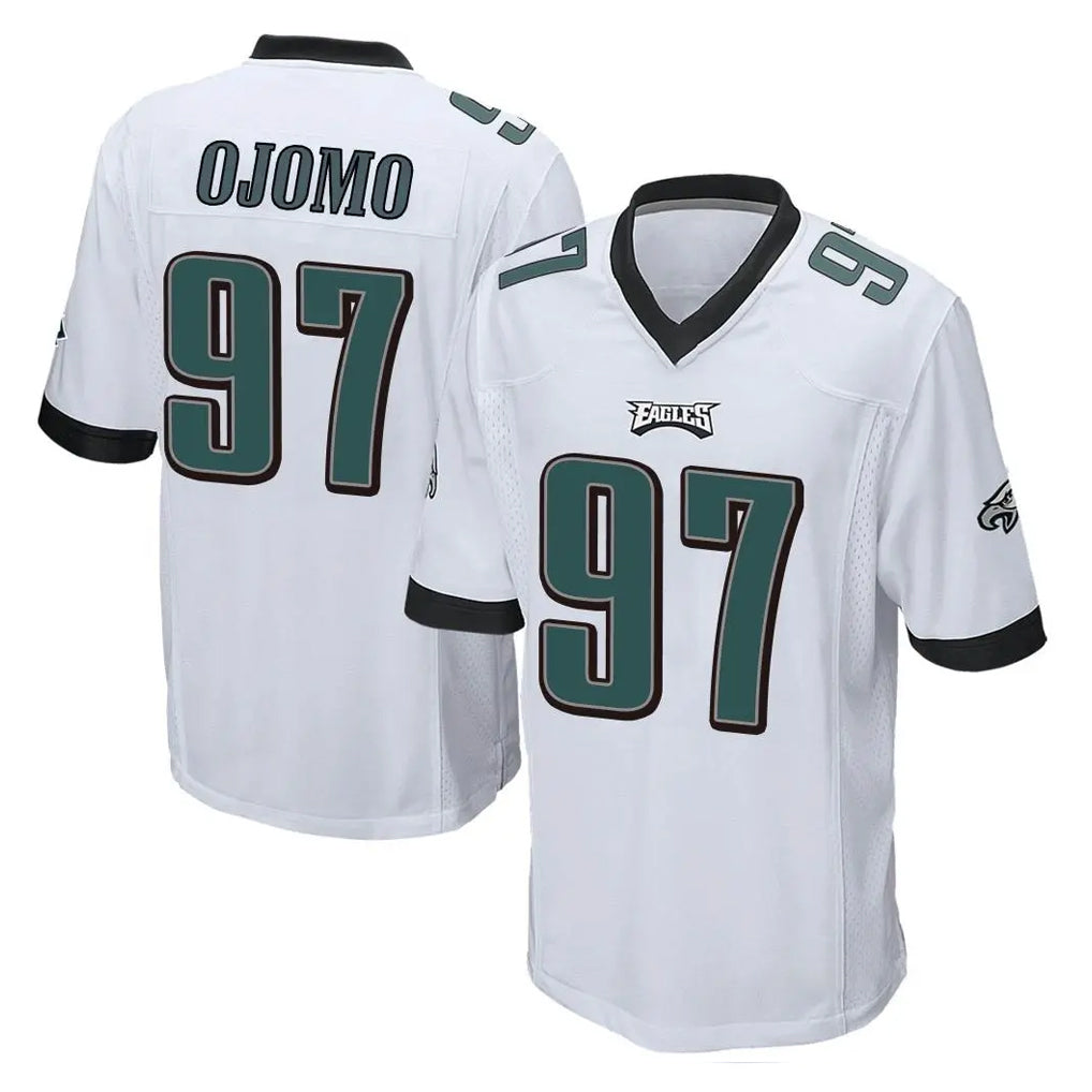 Choea P.Eagles #97 Moro Ojomo Player White Home Game Stitched Jerseys