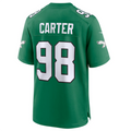 Choea P.Eagles #98 Jalen Carter Green Alternate Game American Stitched Jerseys