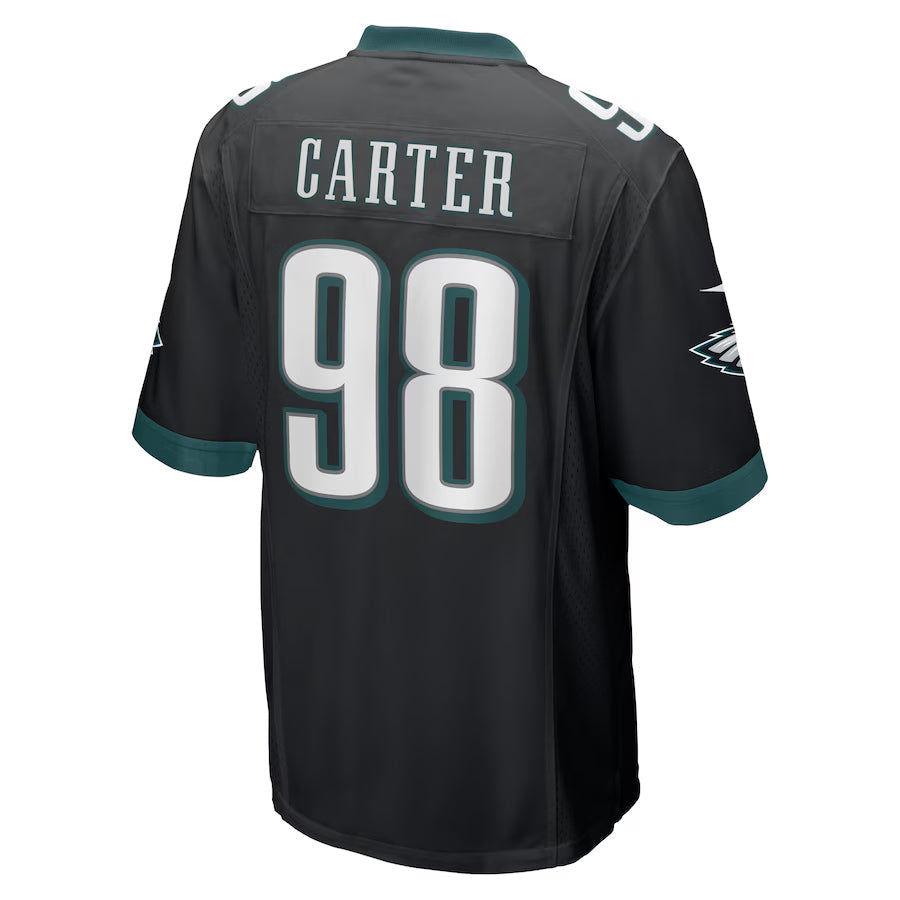 Choea P.Eagles #98 Jalen Carter Player Black Alternate Game Stitched Jerseys