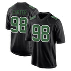 Choea P.Eagles #98 Jalen Carter Player Carbon Green Fashion Home Game Stitched Jerseys