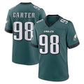 Choea P.Eagles #98 Jalen Carter Player Green Home Game Stitched Jerseys