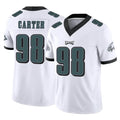 Choea P.Eagles #98 Jalen Carter Player White Limited Vapor F.U.S.E. Home Game Stitched Jerseys