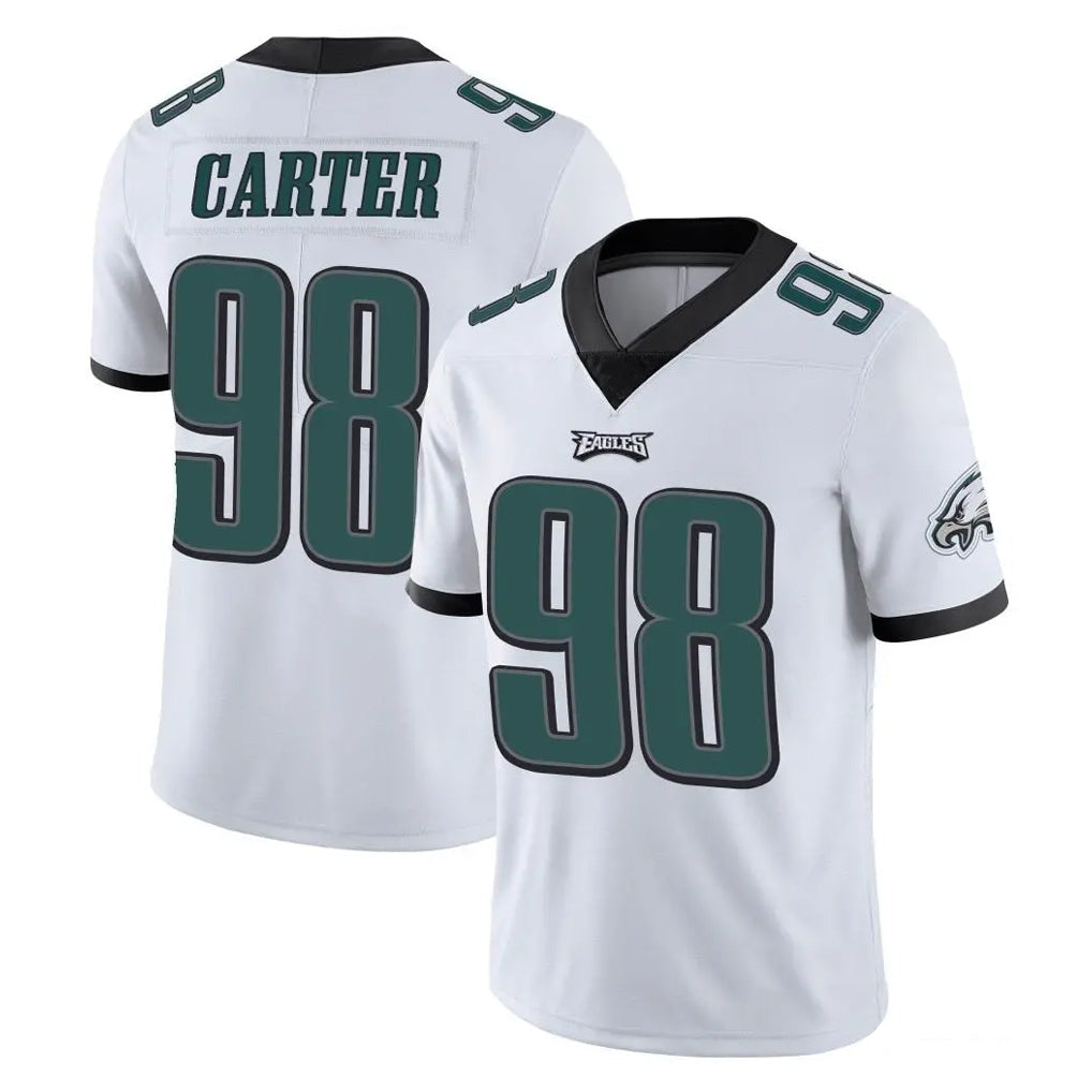 Choea P.Eagles #98 Jalen Carter Player White Limited Vapor Untouchable Home Game Stitched Jerseys
