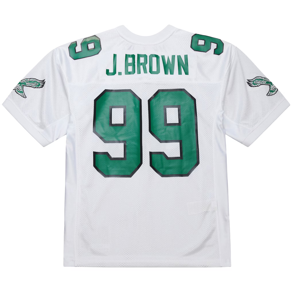 Choea P.Eagles #99 Jerome Brown Mitchell & Ness White 1991 Authentic Throwback Retired Player Jersey Stitched Puhic