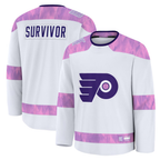 Choea P.Flyers White Hockey Fights Cancer Deslauriers Practice Jerseys