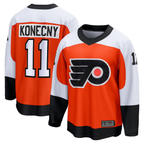 Choea P.Flyers #11 Travis Konecny Orange Home Breakaway Jerseys