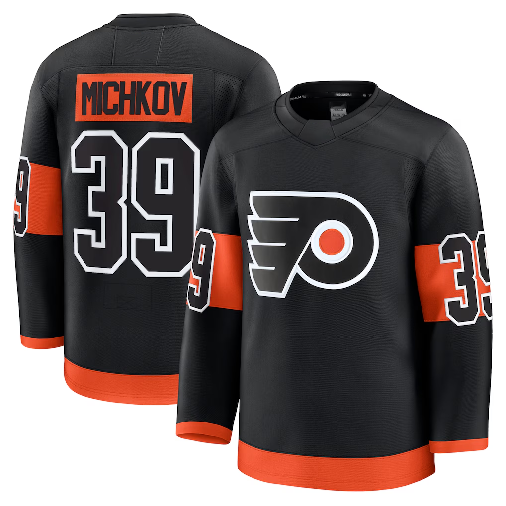 Choea P.Flyers #39 Matvei Michkov Black Alternate Premium Jerseys