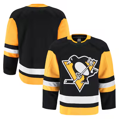 Choea P.Penguins Black Home Authentic Pro Jerseys