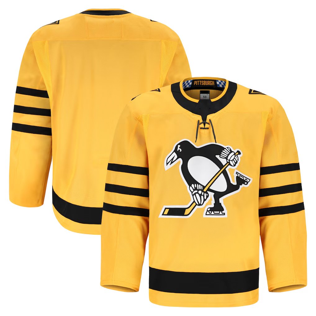 Choea P.Penguins Gold Alternate Authentic Pro Jerseys