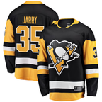 Choea P.Penguins #35 Tristan Jarry Black Home Breakaway Player Jerseys