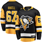 Choea P.Penguins #67 Rickard Rakell Black Home Breakaway Player Jerseys