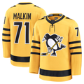 Choea P.Penguins #71 Evgeni Malkin Gold Alternate Premium Player Jerseys