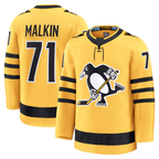 Choea P.Penguins #71 Evgeni Malkin Gold Alternate Premium Player Jerseys