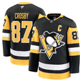 Choea P.Penguins #87 Sidney Crosby Black Home Premium Jerseys