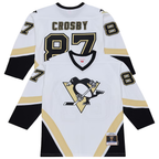 Choea P.Penguins #87 Sidney Crosby Mitchell & Ness White 2005 Power Play Jerseys