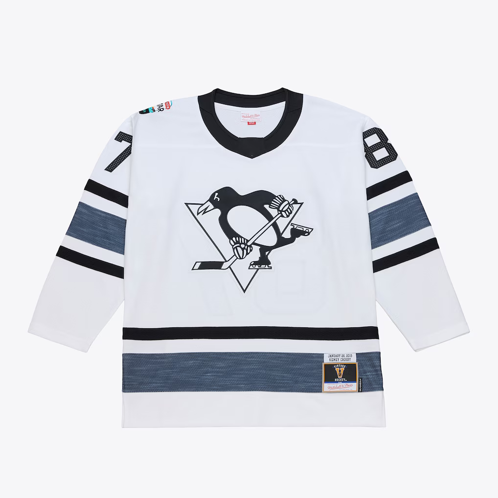 Choea P.Penguins #87 Sidney Crosby Mitchell & Ness White 2019 All-Star Game Power Play Jerseys