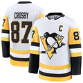 Choea P.Penguins #87 Sidney Crosby White Away Premium Jerseys