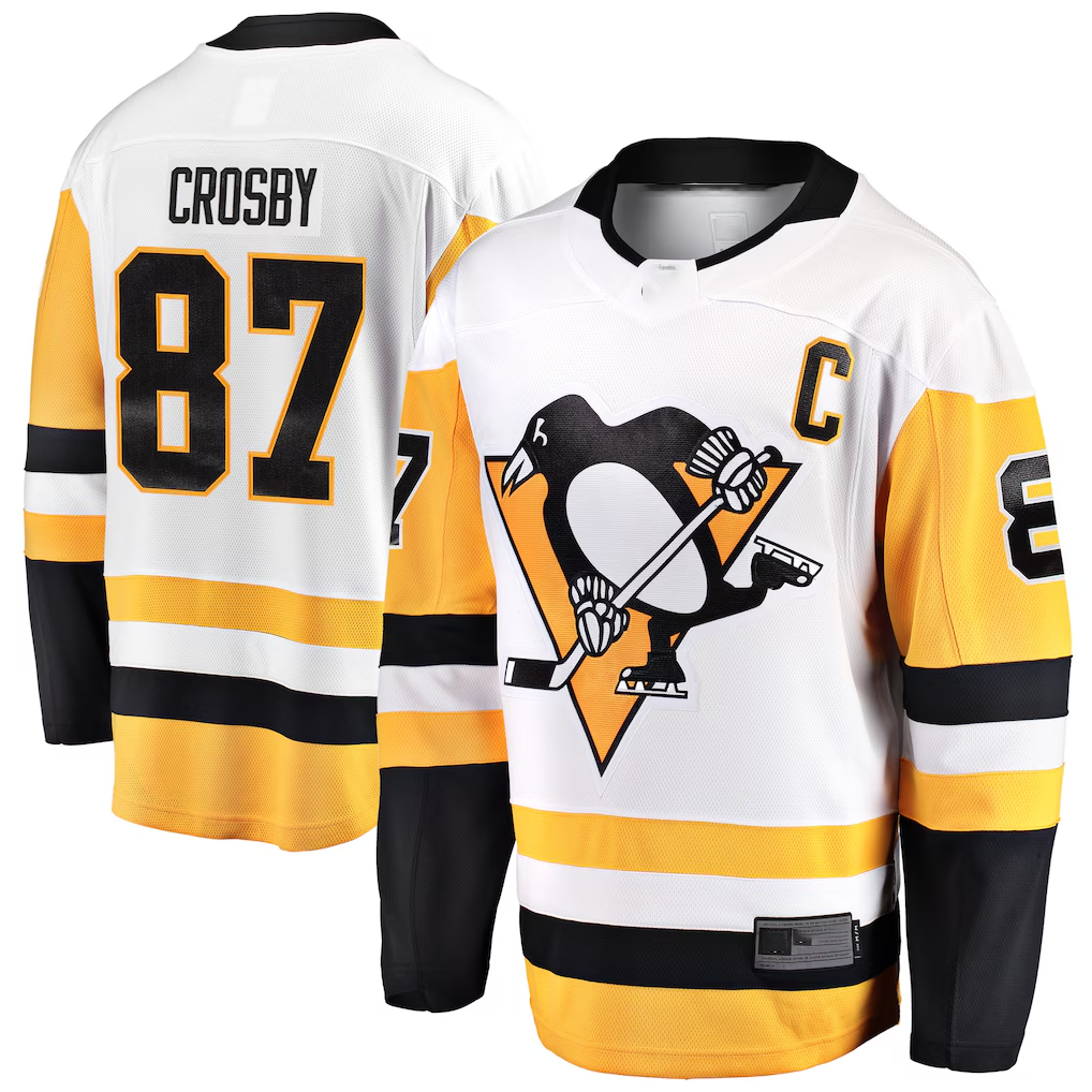 Choea P.Penguins #87 Sidney Crosby White Breakaway Jerseys