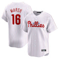 Choea P.Phillies #16 Brandon Marsh Player White Home Limited Stitched Jerseys