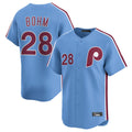 Choea P.Phillies #28 Alec Bohm Player Light Blue Home Limited Stitched Jerseys