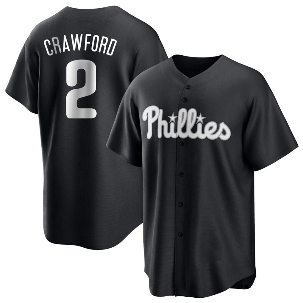 Choea P.Phillies #2 Justin Crawford Player Black Alt Fashion Home Game Stitched Jerseys