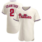 Choea P.Phillies #2 Justin Crawford Player Cream Home Limited Elite Stitched Jerseys