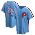 Choea P.Phillies #2 Justin Crawford Player Light Blue Home Game Stitched Jerseys