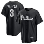 Choea P.Phillies #3 Bryce Harper Player Black Alt Fashion Home Game Stitched Jerseys
