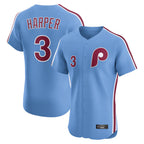 Choea P.Phillies #3 Bryce Harper Player Light Blue Home Limited Elite Stitched Jerseys