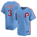 Choea P.Phillies #3 Bryce Harper Player Light Blue Home Limited Stitched Jerseys