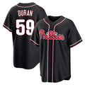 Choea P.Phillies #59 Jhoan Duran Player Black Fashion Out Home Game Stitched Jerseys