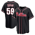 Choea P.Phillies #59 Jhoan Duran Player Black Fashion Out Home Game Stitched Jerseys