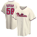 Choea P.Phillies #59 Jhoan Duran Player Cream Home Game Stitched Jerseys
